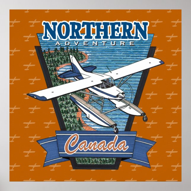 Aviation Canada norra Äventyr Poster (Framsidan)