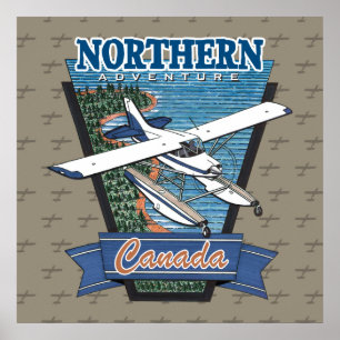 Aviation Canada norra Äventyr Poster