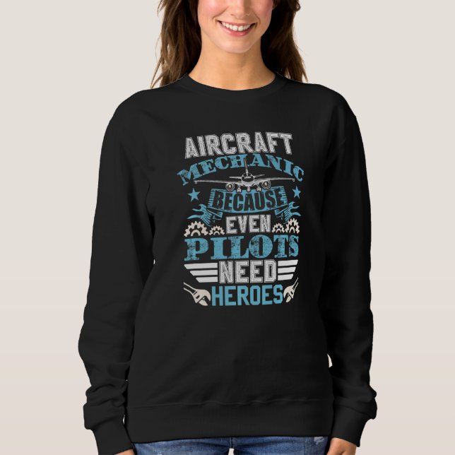 Aviation Engineer Airplane Aircraft Mechanic T Shirt (Framsida)