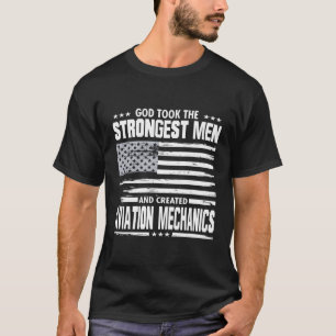Aviation Mechanics Usa Union Worker Proud Gud Lovi T Shirt
