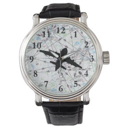 Aviation Watch, Gift for Pilot, Fars dag Gift Armbandsur