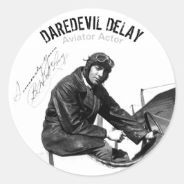 Aviator Actor DAREDEVIL DeLAY - Decal Lakan Runt Klistermärke