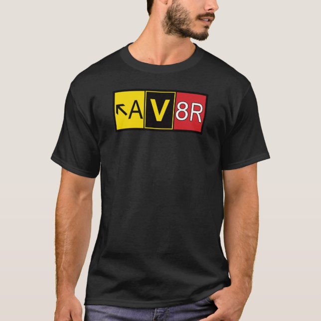 Aviator - AV8R - T Shirt (Framsida)