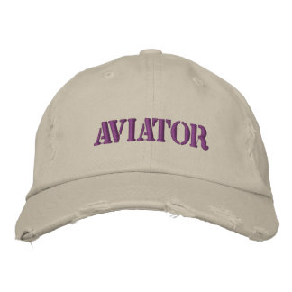Aviator Broderad Keps