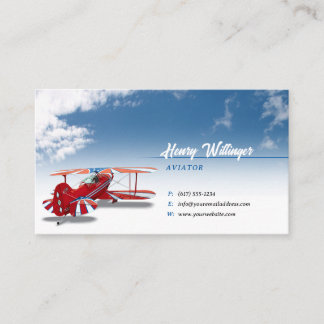 Aviator | Flyginstruktör Visitkort