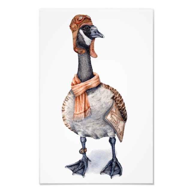 Aviator Goose Art-utskrift Fototryck (Framsidan)