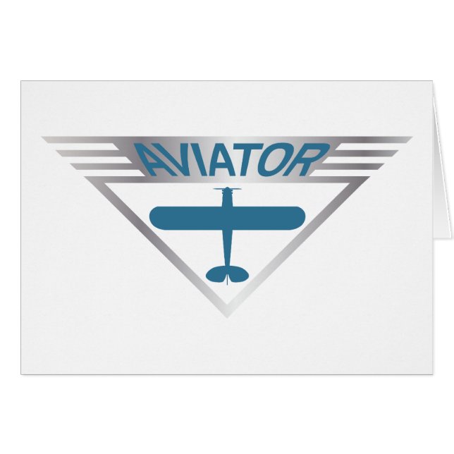 Aviator Hälsningskort (Framsidan Horizontal)