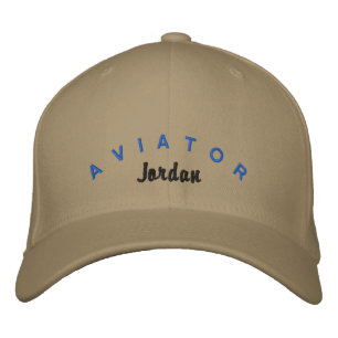 Aviator Hat Broderad Keps