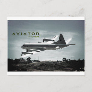 Aviator P3 Orion Airplane Vykort