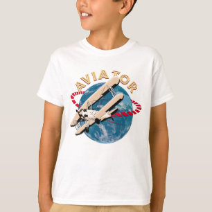 Aviator som reser runt i världen t shirt