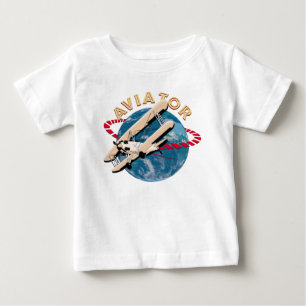 Aviator som reser runt i världen t shirt