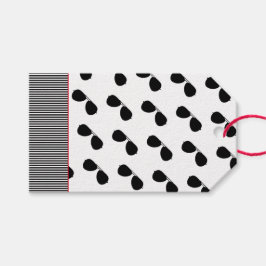 Aviator Sunglass Mönster Pilot Flygplan Presentetikett