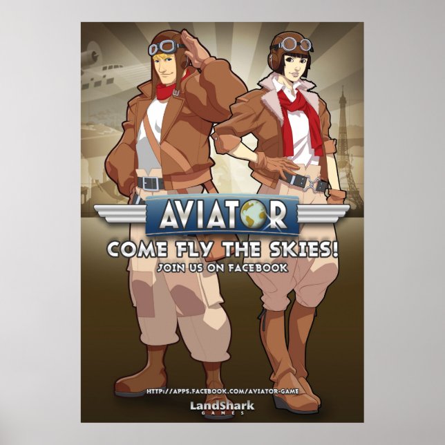 Aviator the Facebook Game Poster (Framsidan)