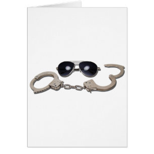 AviatorGlassessHandcuffs103110 Hälsningskort