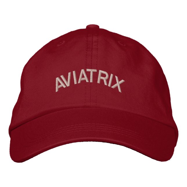 Aviatrix Aviator Hat Broderad Keps (Framsida)