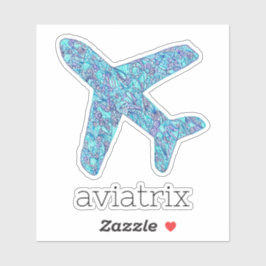 ’Aviatrix’ Vinyl Sticker-flygplan Klistermärken