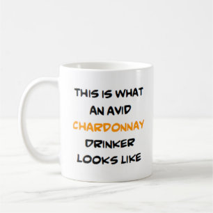 Avid chardonnay-drickare kaffemugg