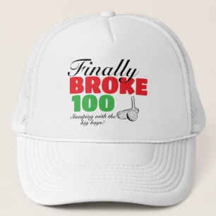 Avid golfer träffar idrottsevenemang keps