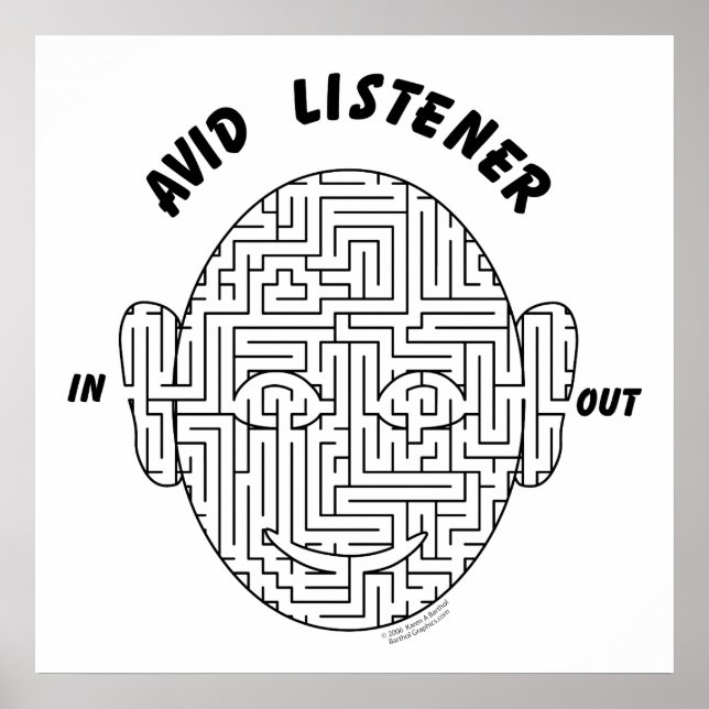 Avid Listener Poster (Framsidan)