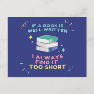 Avid Reader I - Jane Austen Quote Vykort