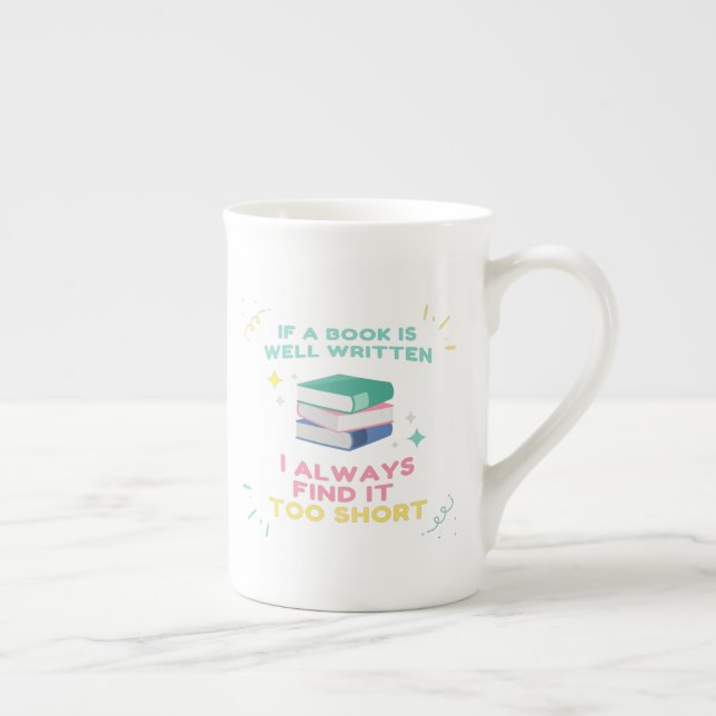 Avid Reader I - Jane Australien Quote Benporslin Mugg (Höger)