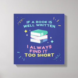 Avid Reader I - Jane Australien Quote Canvastryck