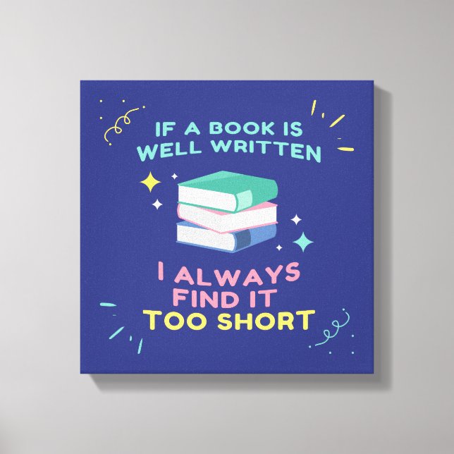 Avid Reader I - Jane Australien Quote Canvastryck (Framsida)