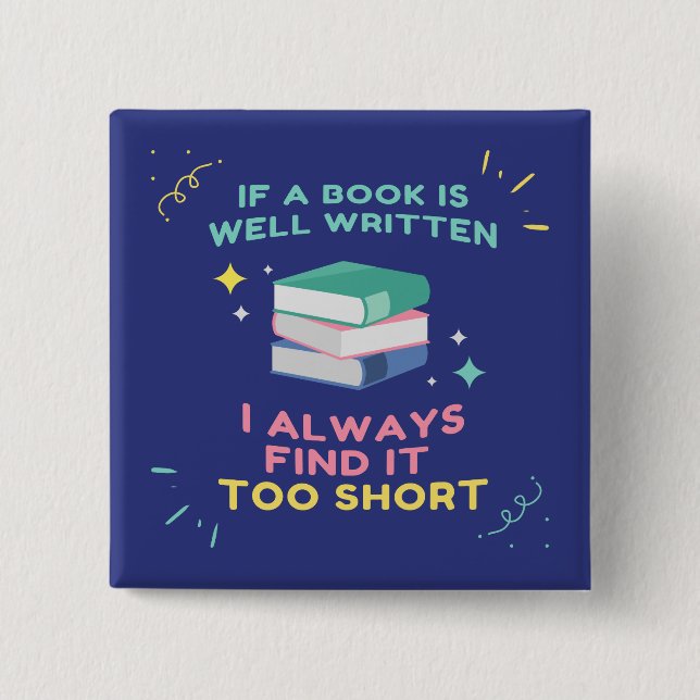 Avid Reader I - Jane Australien Quote Knapp (Framsida)