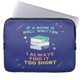 Avid Reader I - Jane Australien Quote Laptop Fodral