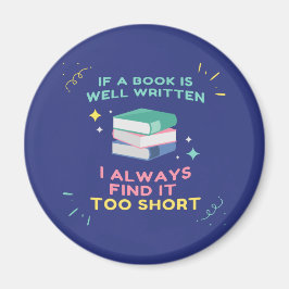 Avid Reader I - Jane Australien Quote Magnet