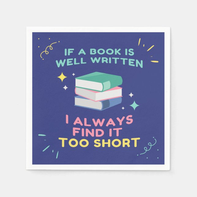 Avid Reader I - Jane Australien Quote Pappersservett (Framsidan)