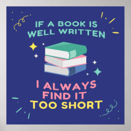 Avid Reader I - Jane Australien Quote Poster