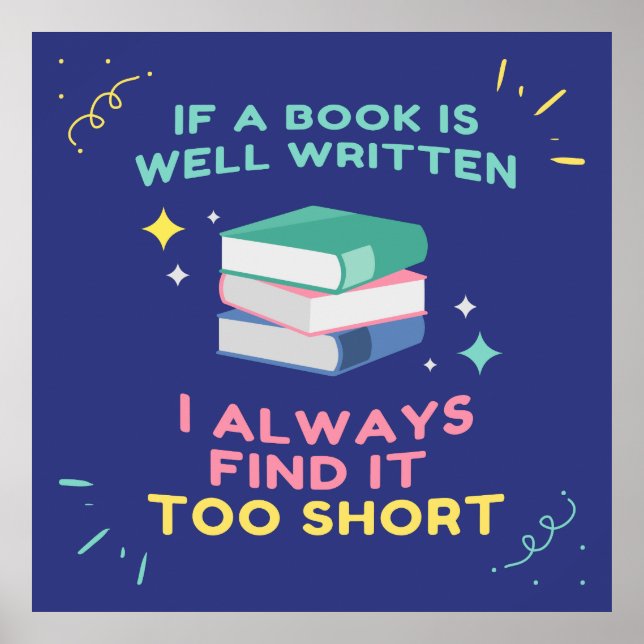 Avid Reader I - Jane Australien Quote Poster (Framsidan)