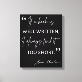 Avid Reader II - Jane Australien Quote Canvastryck