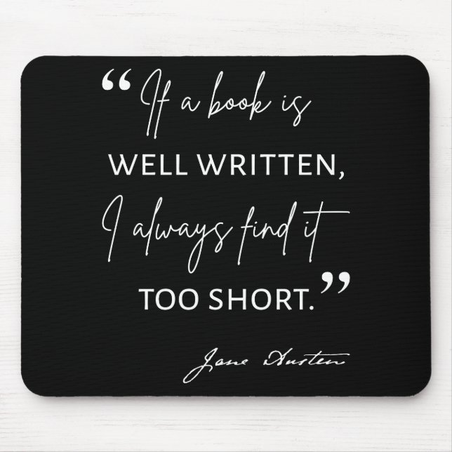 Avid Reader II - Jane Australien Quote Musmatta (Framsidan)