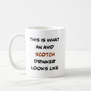 Avid scotch-drickare kaffemugg