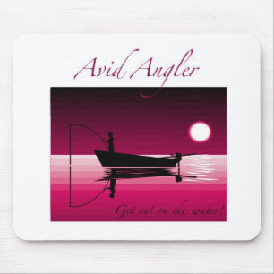 Avid sportfiskare Mousepad Musmatta