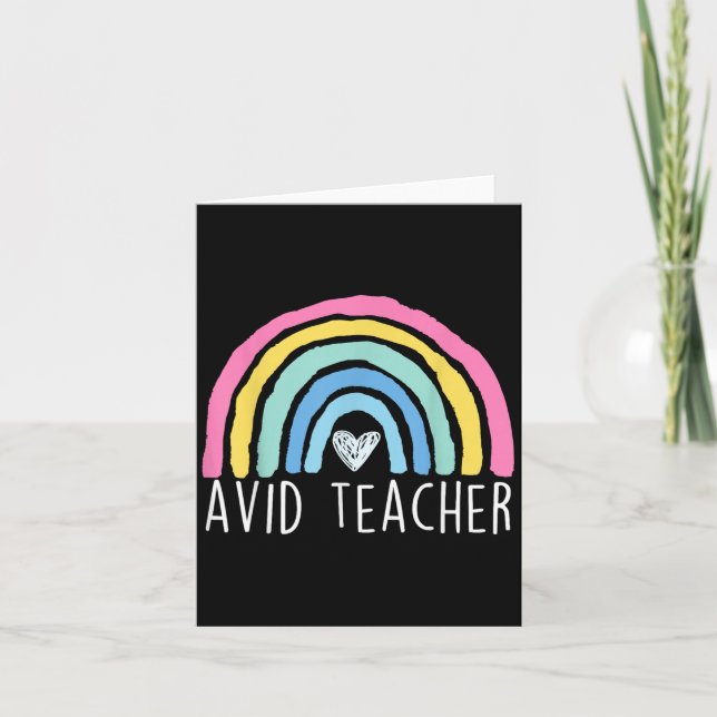 Avid Teacher Advanced Via Individual Appreciati Kort (Framsida)