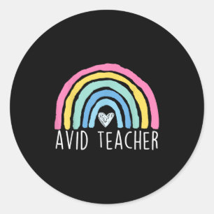 Avid Teacher Advanced Via Individual Appreciati Runt Klistermärke