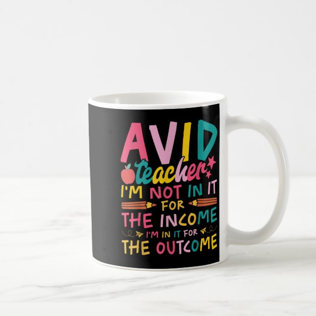 Avid Teacher Supplies Funny Back To School For Men Kaffemugg (Höger)