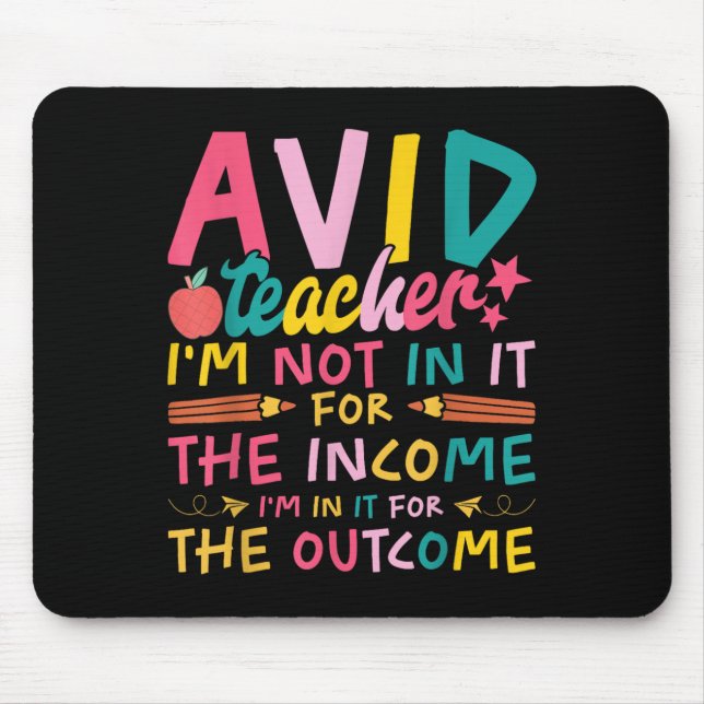 Avid Teacher Supplies Funny Back To School For Men Musmatta (Framsidan)