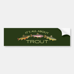 Avid Trout Fishermans Bildekal