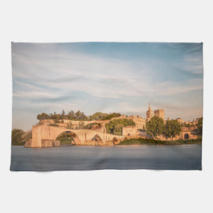 Avignon Bridge Frankrike Kökshandduk