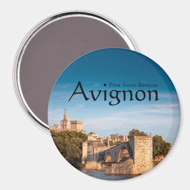 Avignon Bridge Frankrike Magnet (Front/Back)