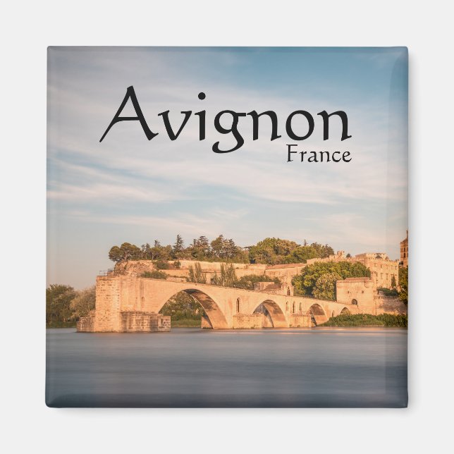 Avignon Bridge Frankrike Magnet (Framsidan)