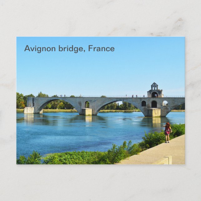 Avignon bridge i Frankrike Vykort (Framsida)