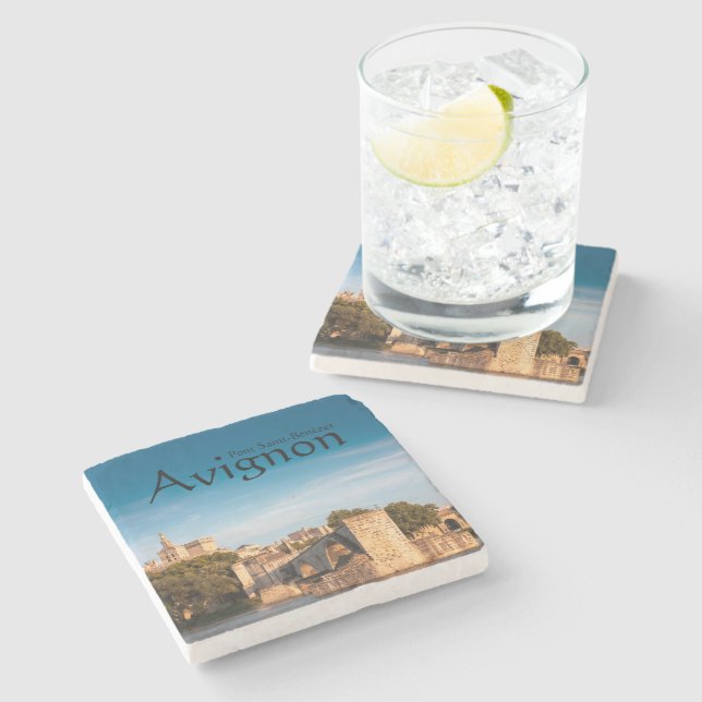 Avignon Bridge Souvenir Stenunderlägg (Sidan)