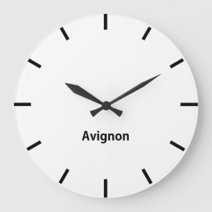Avignon City Time Zon Newsroom Wall Stor Klocka