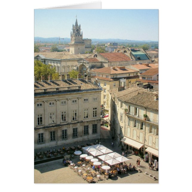 Avignon från den Palais desen Papes, frankrike Hälsningskort (Framsidan)