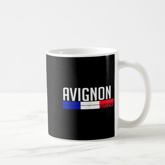 Avignon France Flag Travel Souvenir For Locals And Kaffemugg (Höger)